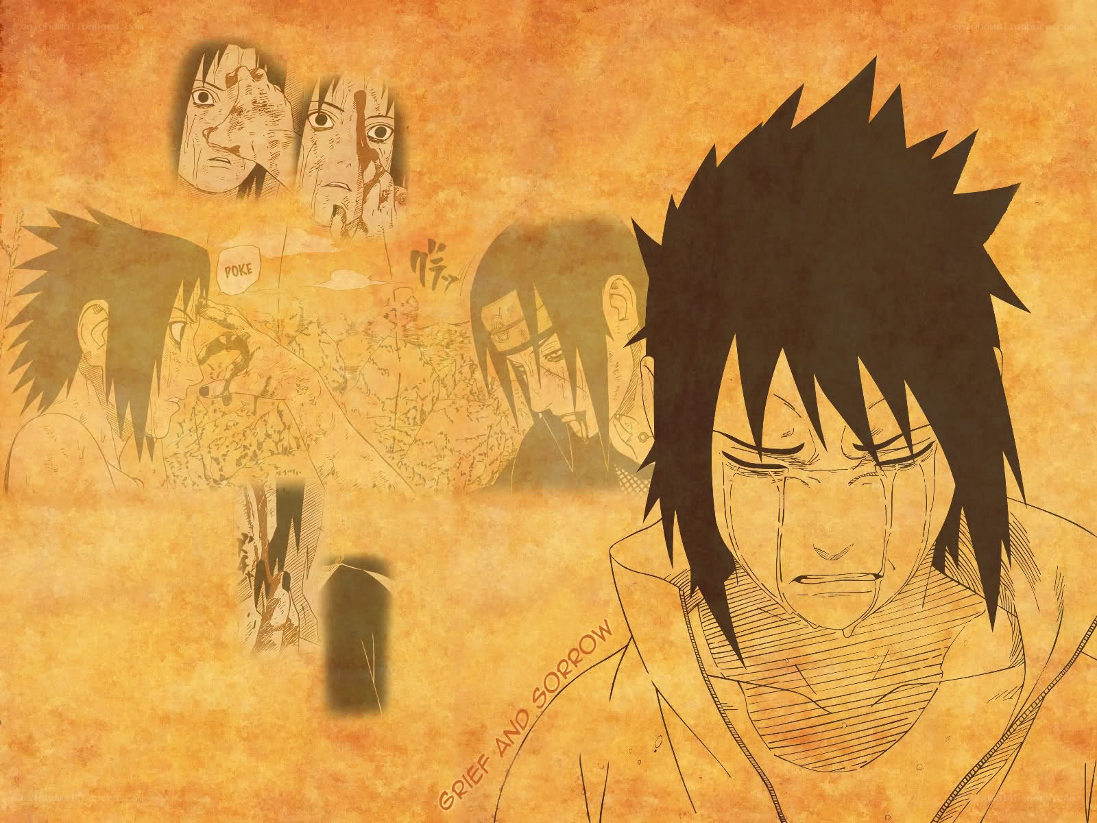 Sasuke's grief and sorrow