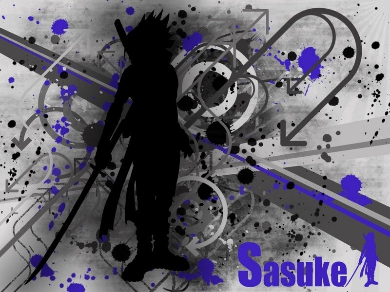 Sasuke silhouette art