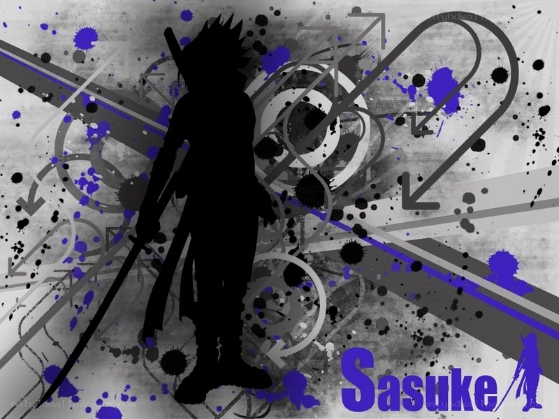 Sasuke silhouette art