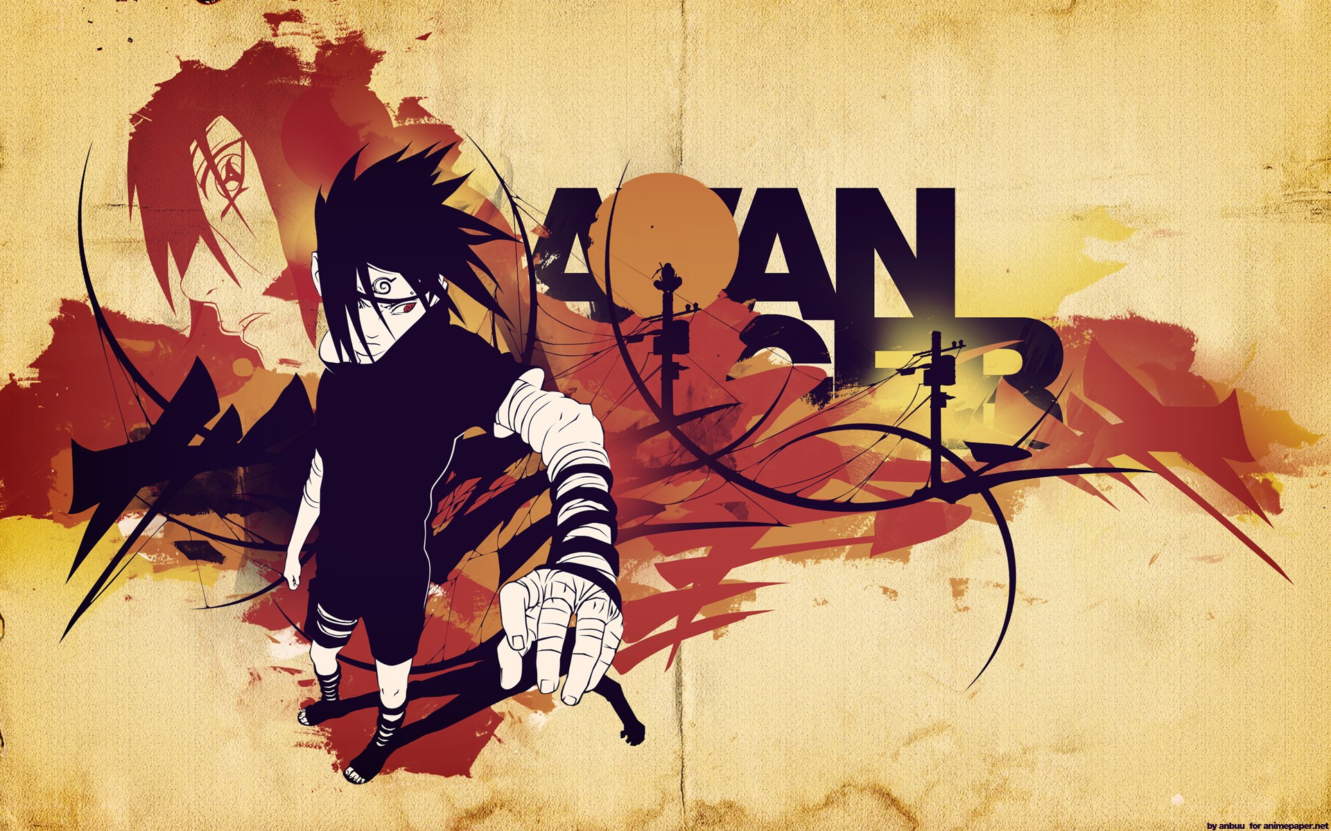 Sasuke Uchiha anime art