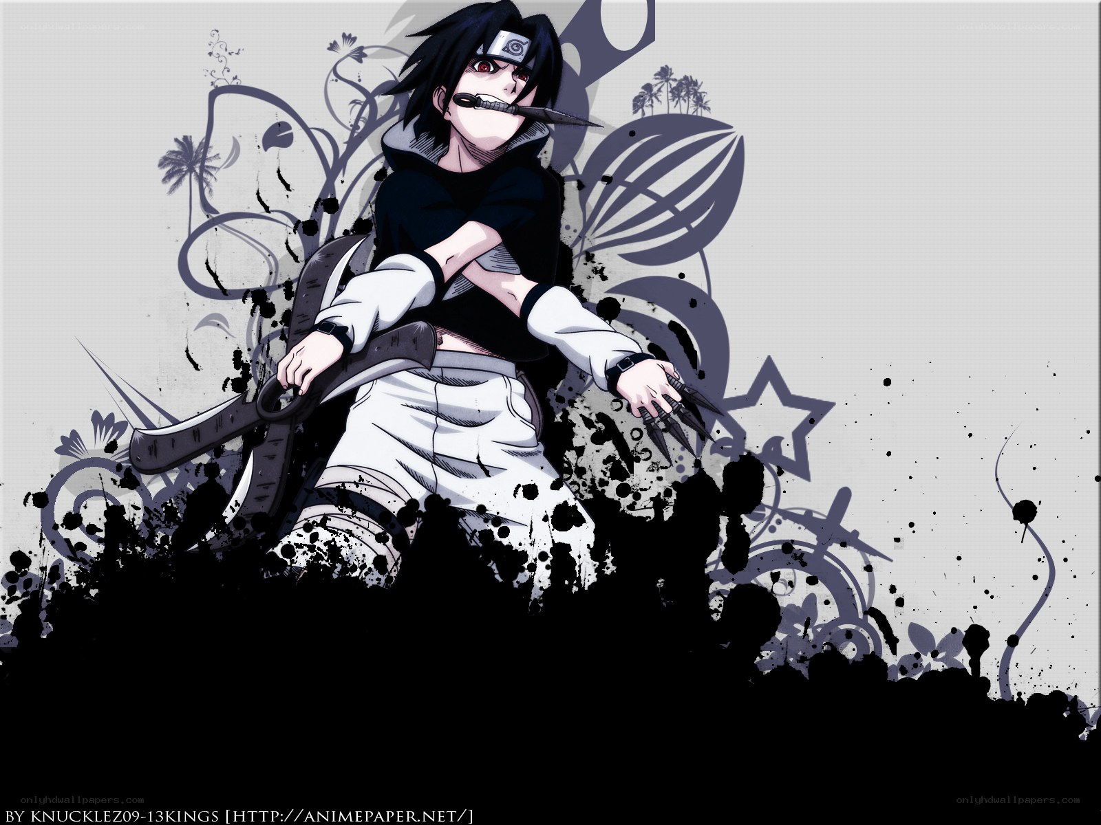 Sasuke Uchiha anime art