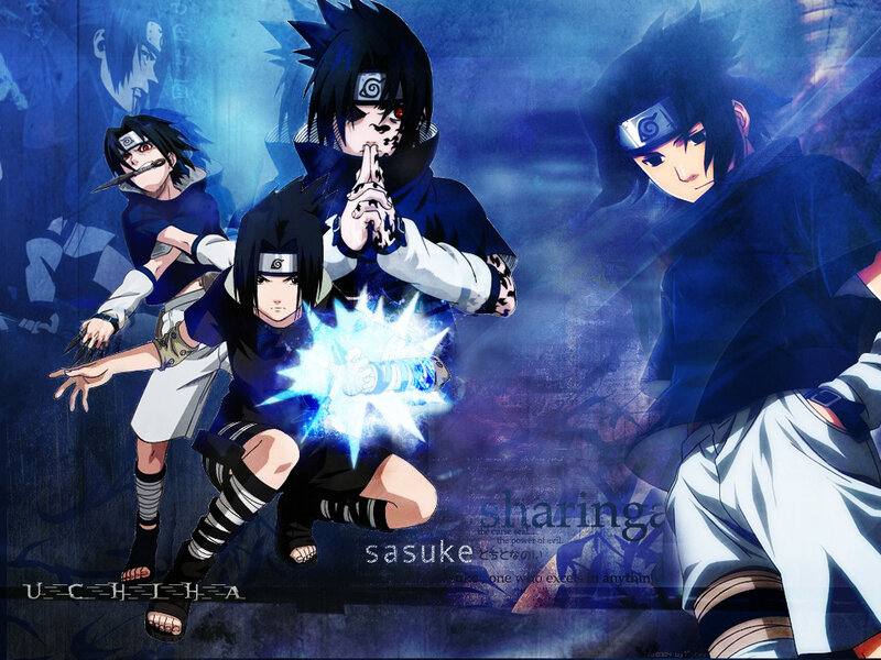 Sasuke Uchiha anime collage