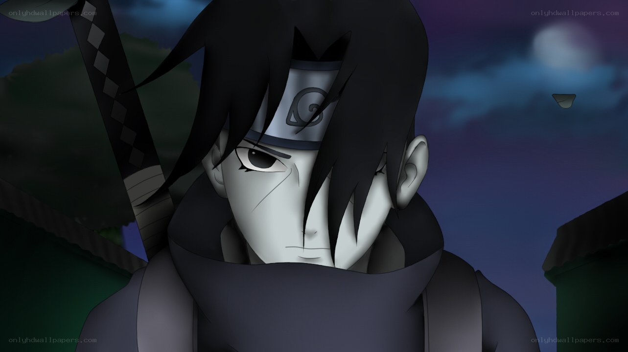 Sasuke Uchiha at night