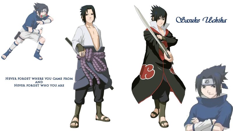 Sasuke Uchiha Character — Black, Serious