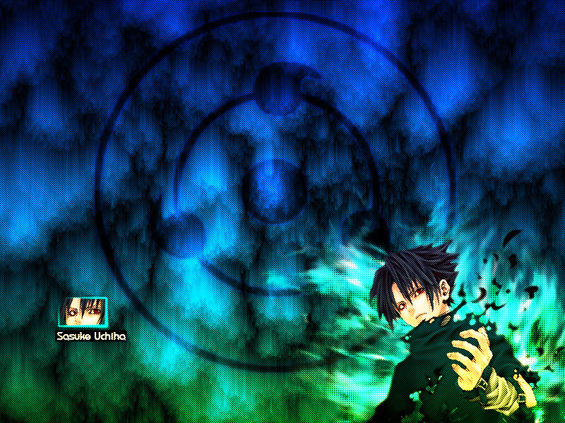 Sasuke Uchiha Character — Blue, Dramatic, Anime, Chakra