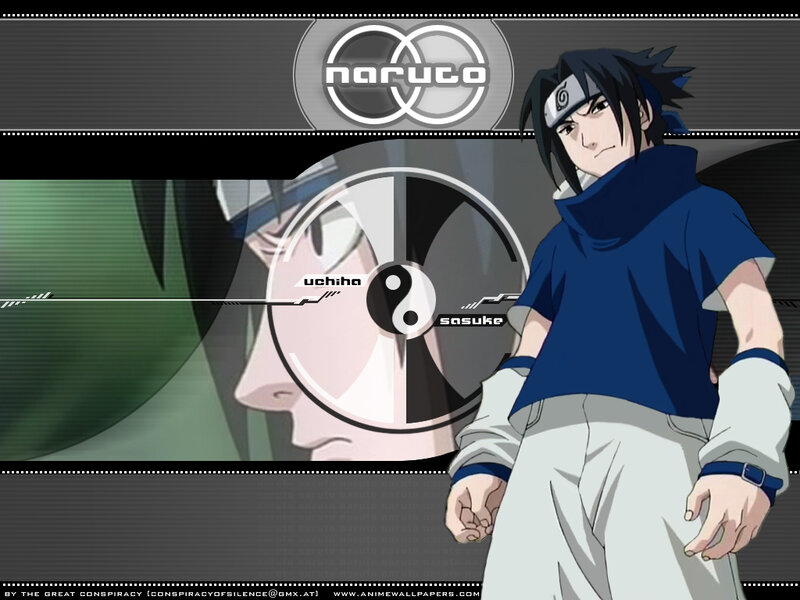 Sasuke Uchiha Character — Blue, Serious