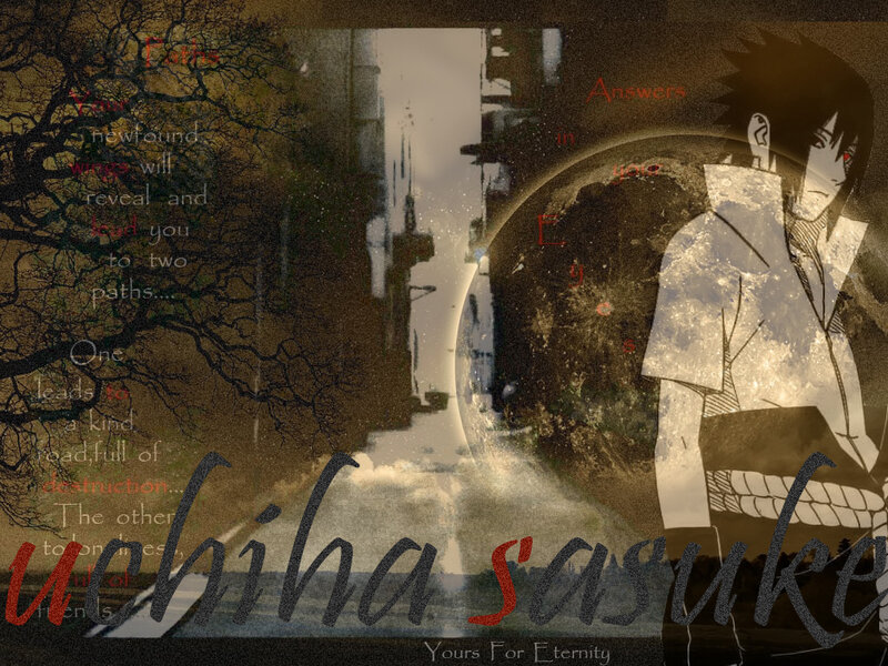 Sasuke Uchiha Character — Brown, Dramatic