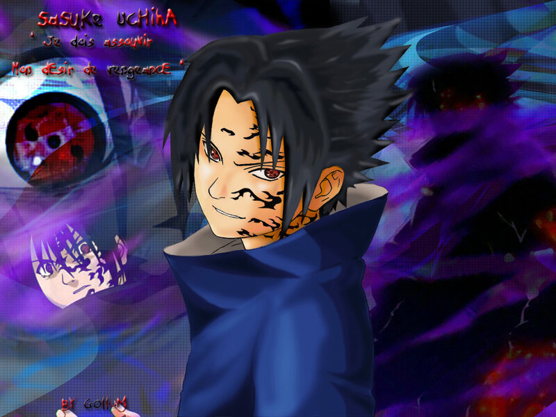 Sasuke Uchiha Character — Purple