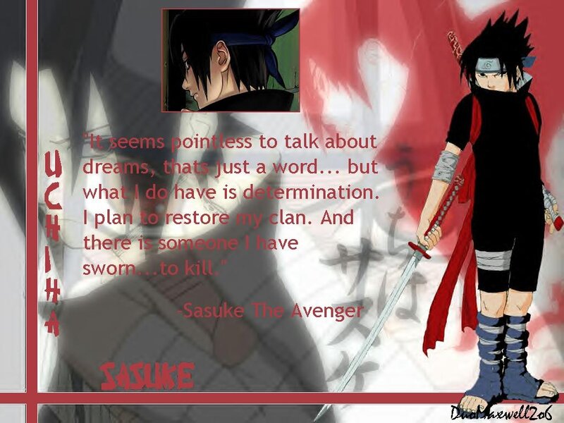 Sasuke Uchiha Character — Red, Dramatic