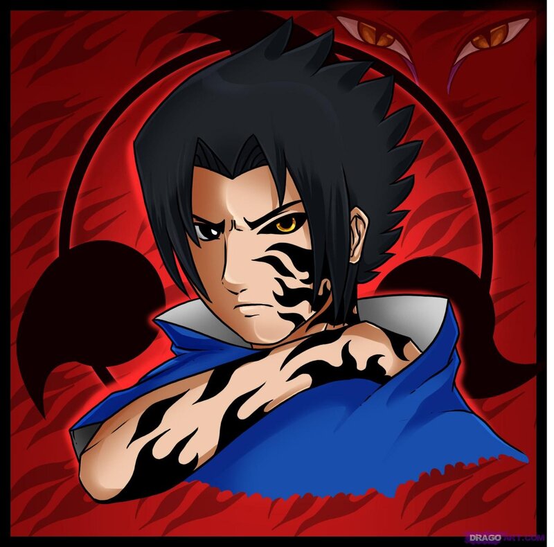 Sasuke Uchiha Character — Red