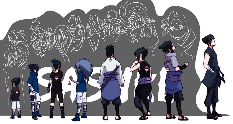 Sasuke Uchiha Characters — Blue