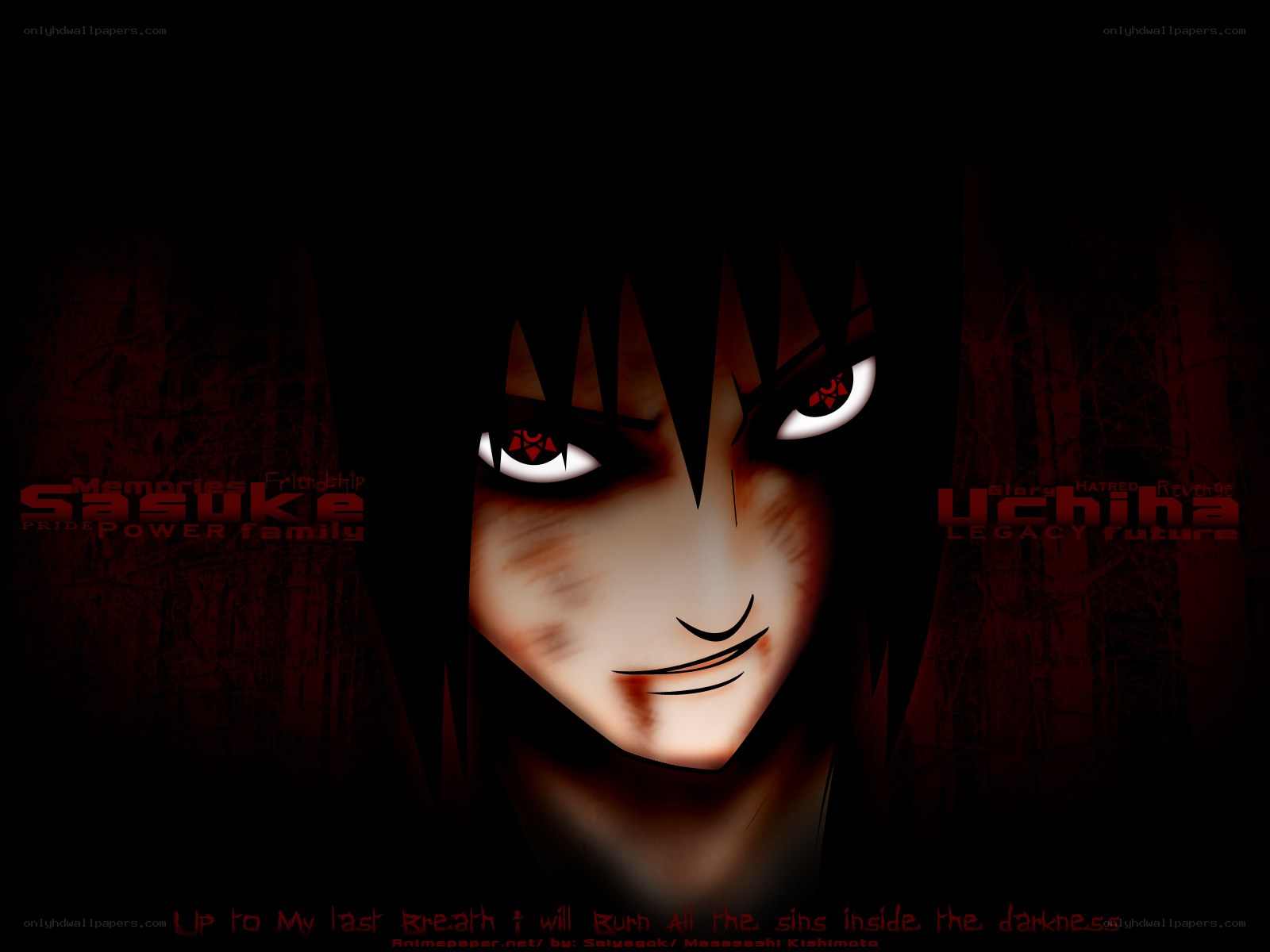 Sasuke Uchiha dark portrait