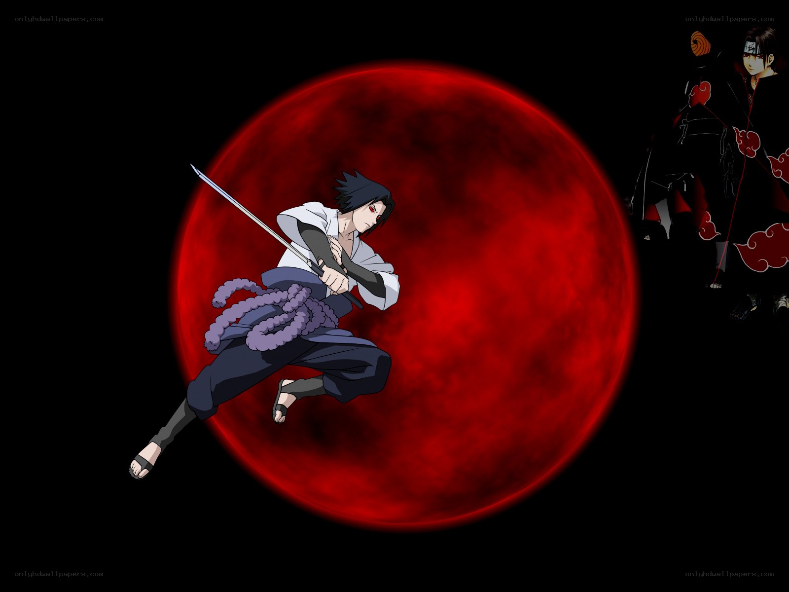 Sasuke Uchiha in action