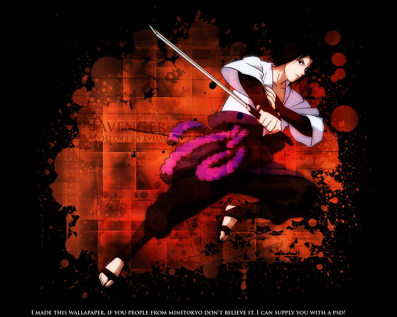 Sasuke Uchiha in action