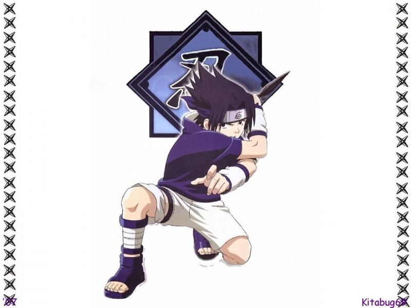 Sasuke Uchiha in combat stance