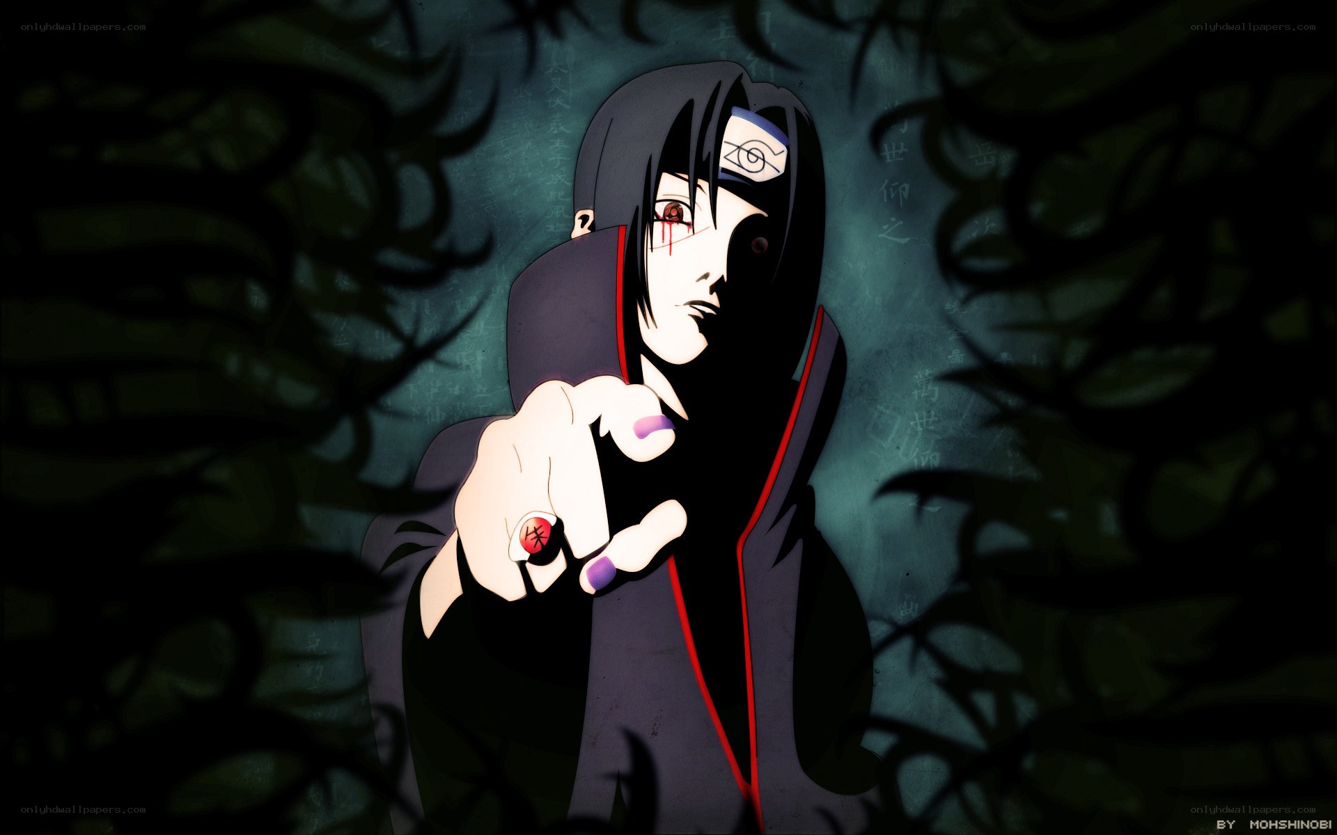 Sasuke Uchiha in dark cloak