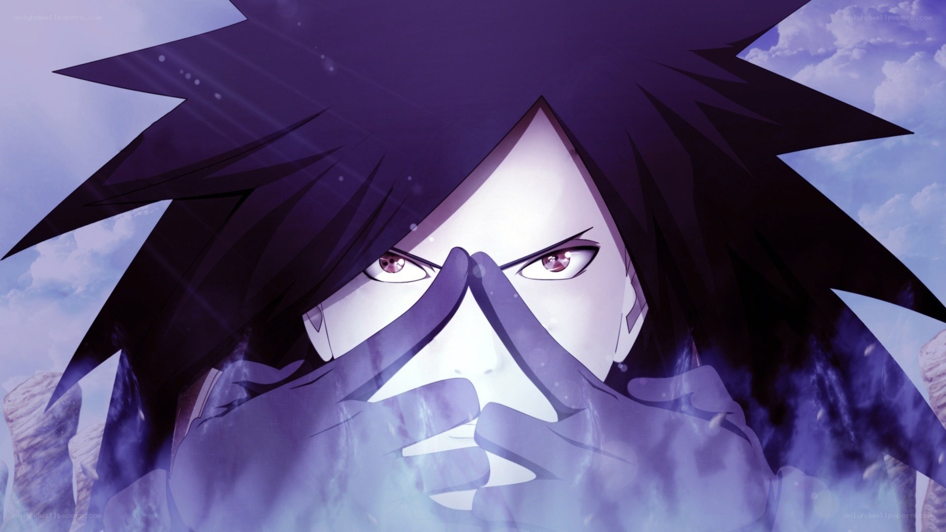 Sasuke Uchiha in intense pose