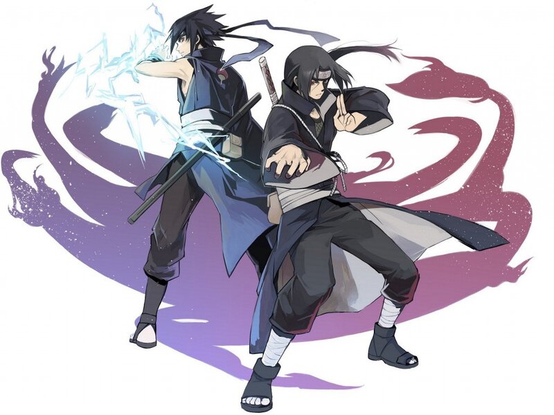 Sasuke Uchiha in two forms