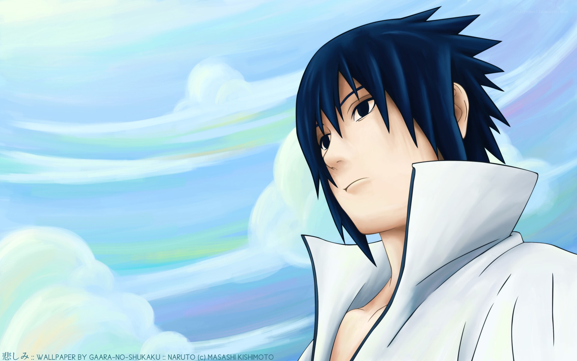 Sasuke Uchiha in white cloak