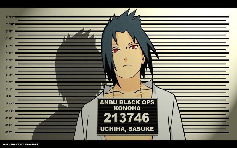 Sasuke Uchiha mugshot