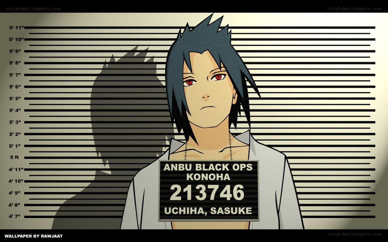 Sasuke Uchiha mugshot