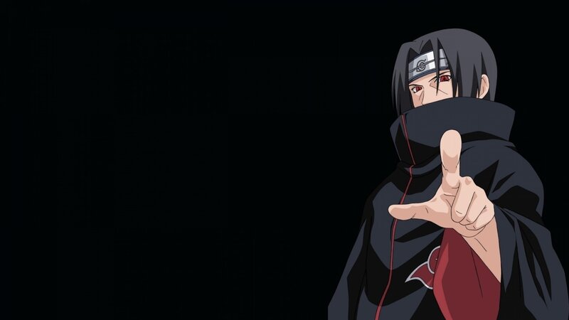 Sasuke Uchiha pointing