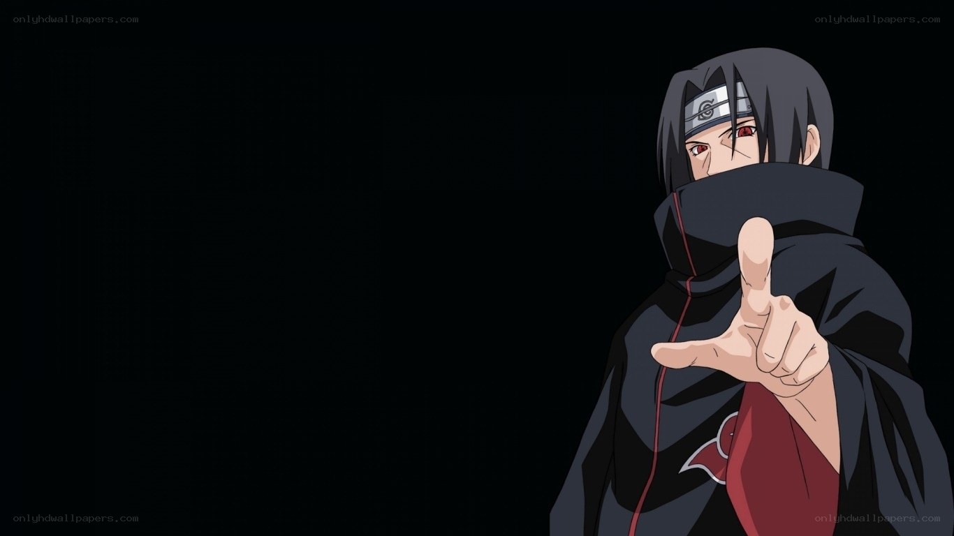 Sasuke Uchiha pointing