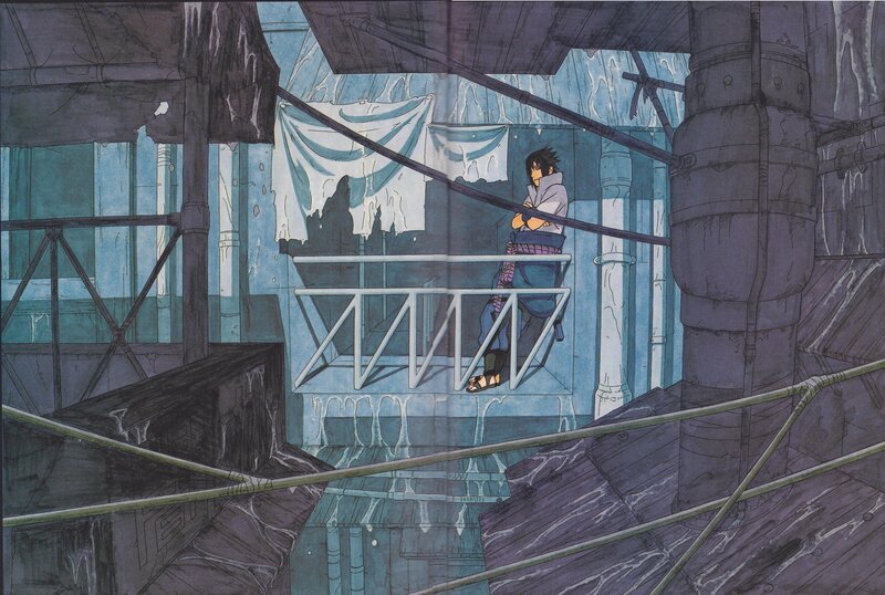 Sasuke Uchiha Sitting