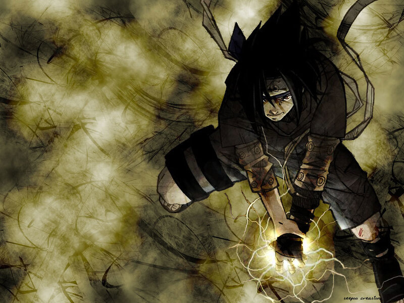 sasuke uchiha summoning lightning