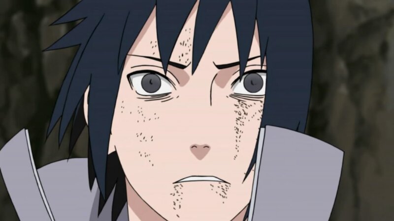 Sasuke Uchiha with determined expression