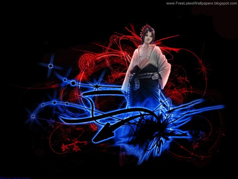 Sasuke Uchiha with energy effects