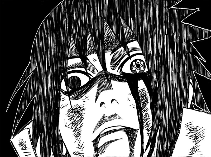 Sasuke Uchiha with Sharingan