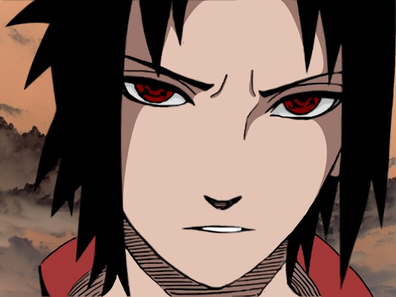 Sasuke Uchiha with Sharingan