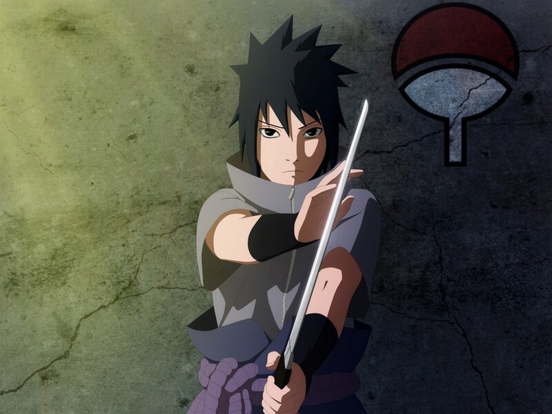 Sasuke Uchiha with sword