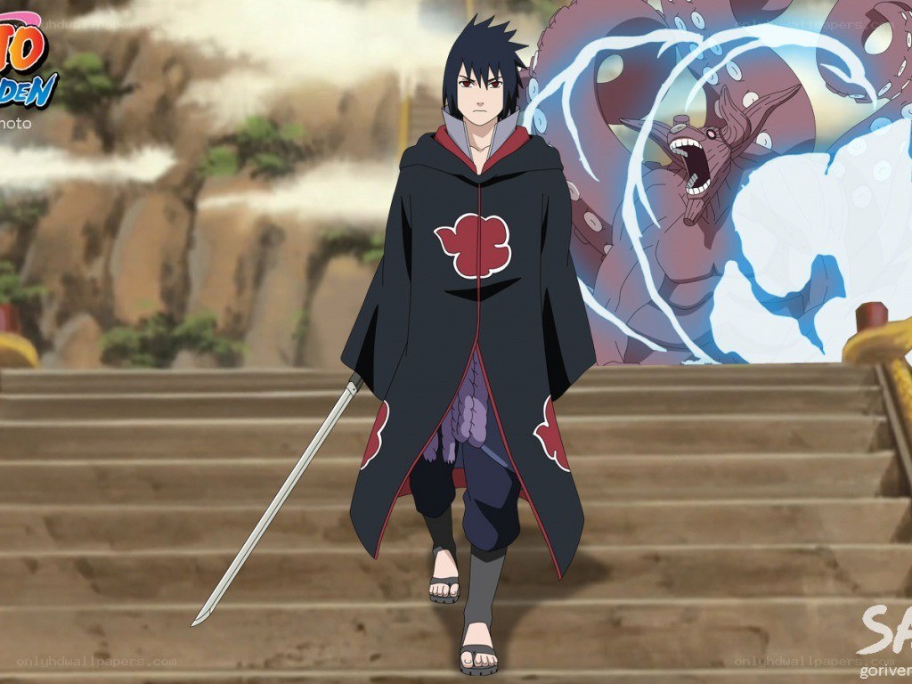 Sasuke Uchiha with sword