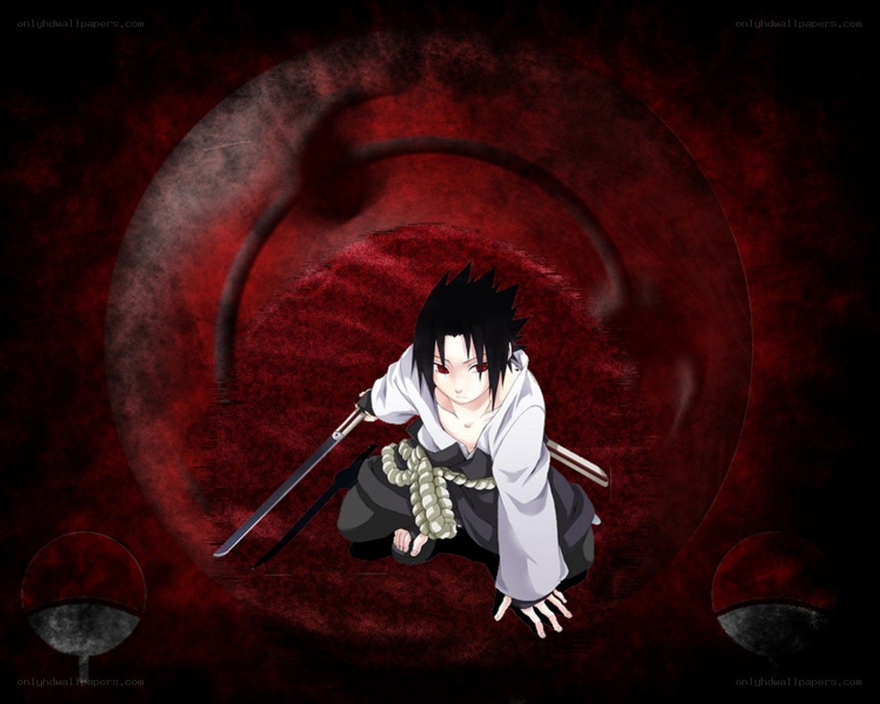 Sasuke Uchiha with swords