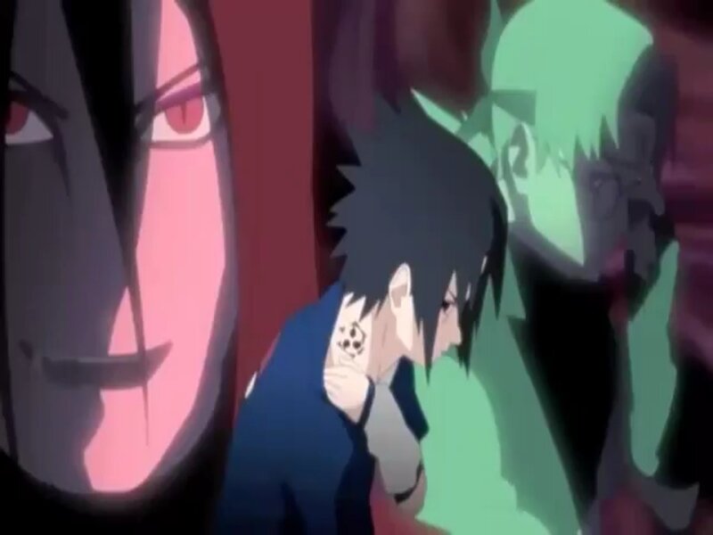 Sasuke Uchiha with Two Figures