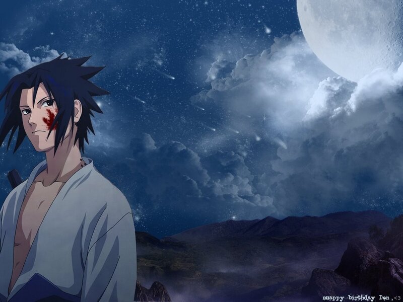 Sasuke under the moonlight