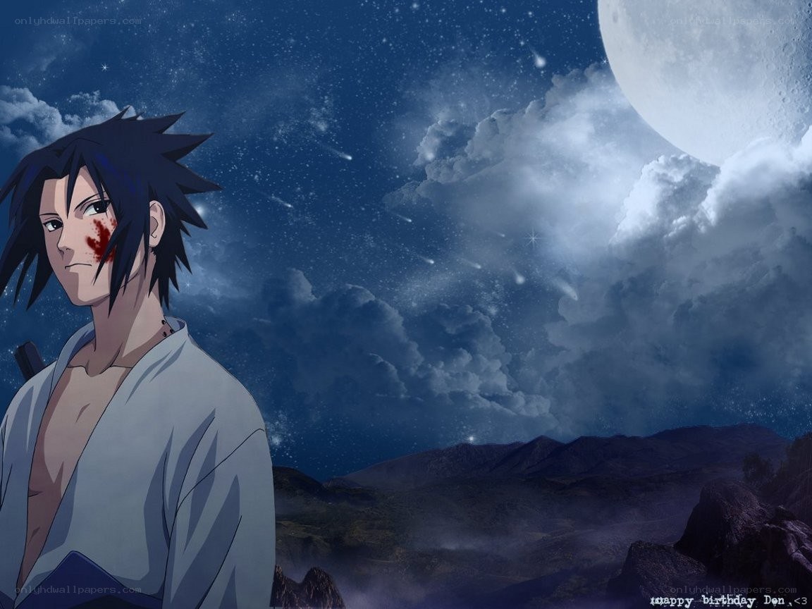 Sasuke under the moonlight