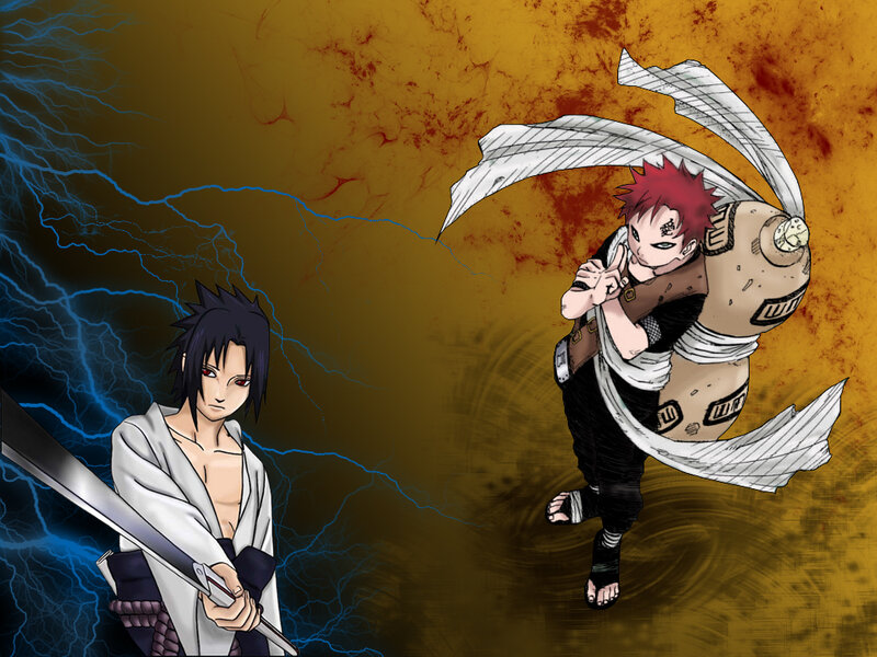 Sasuke vs Gaara battle