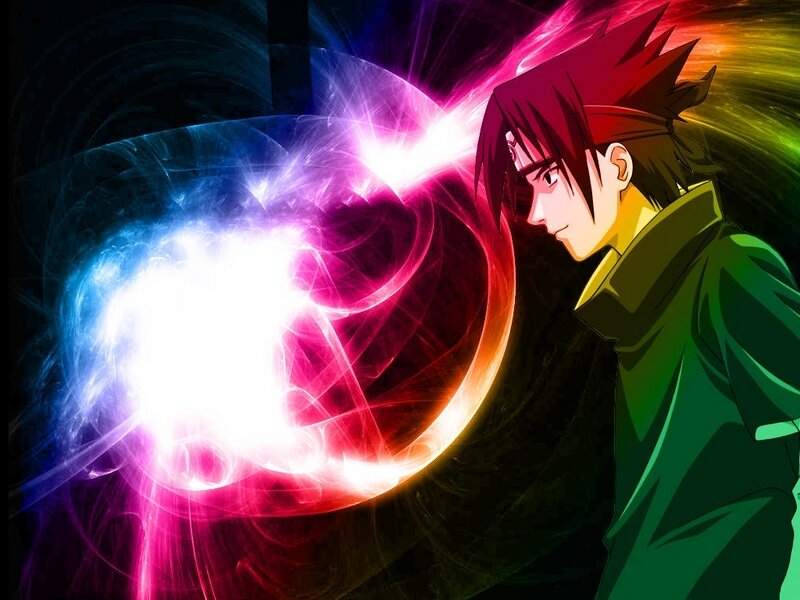 Sasuke with chakra sphere