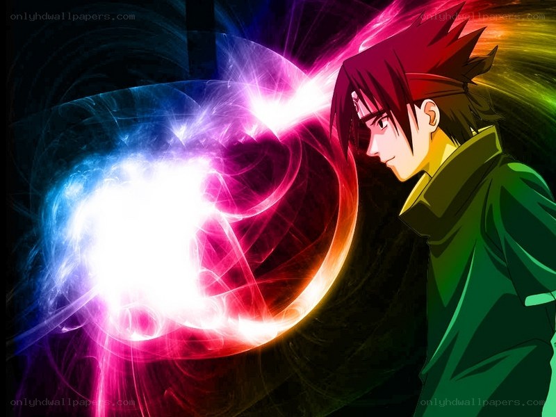 Sasuke with chakra sphere