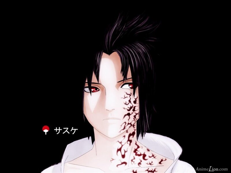 Sasuke with cursed seal