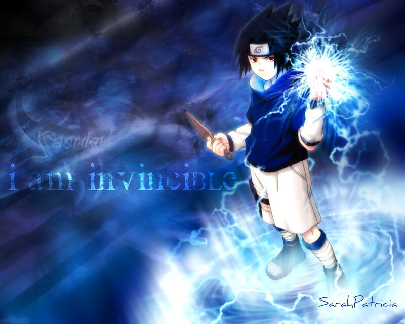 Sasuke with lightning chakra