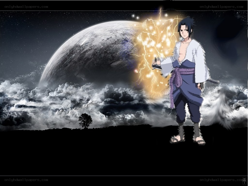 Sasuke with lightning power