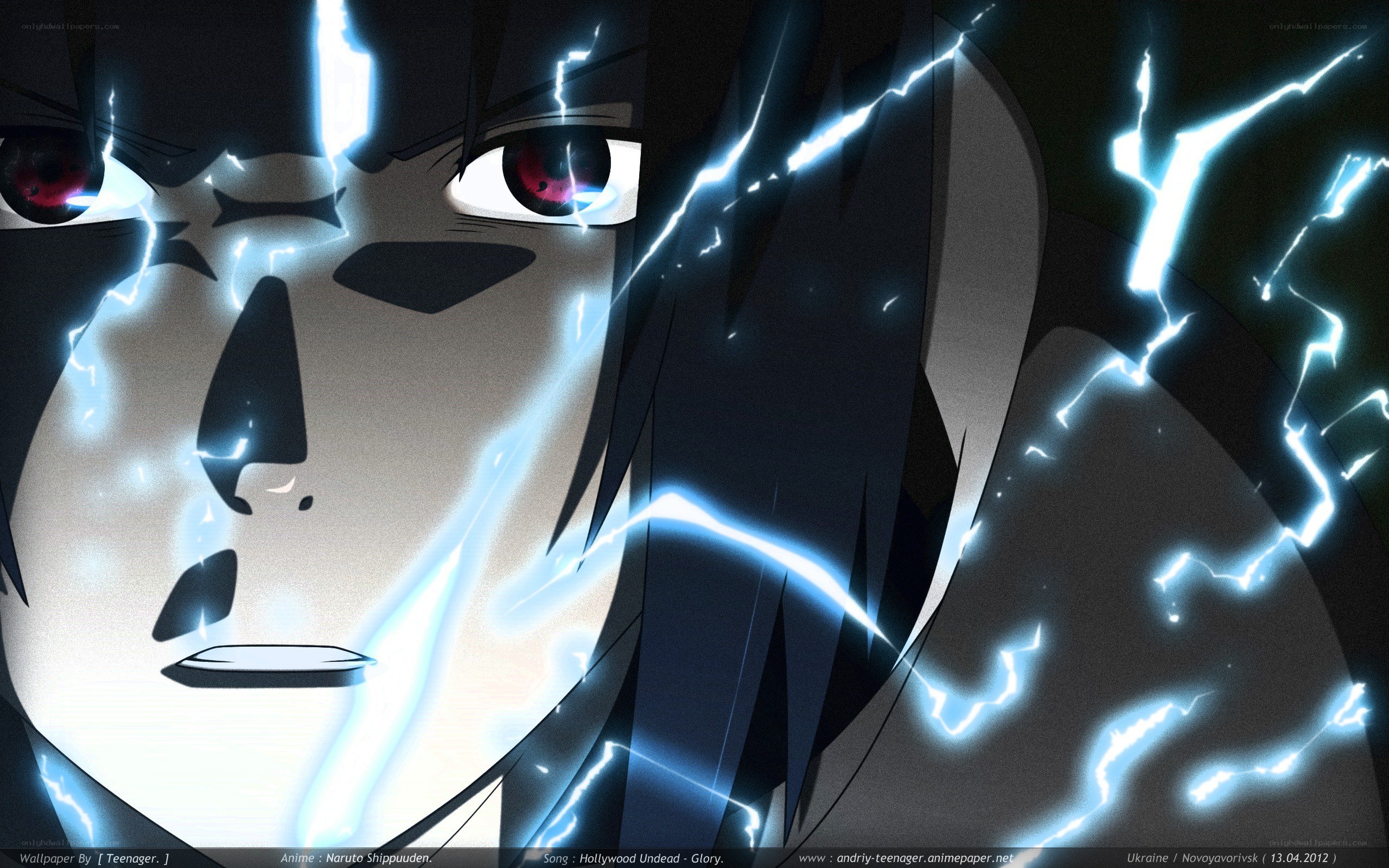 Sasuke with lightning