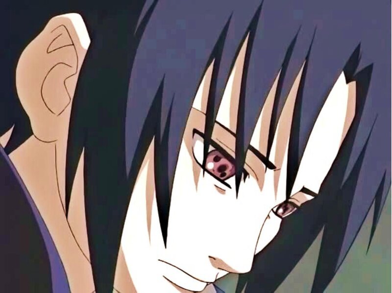 Sasuke with Sharingan eye