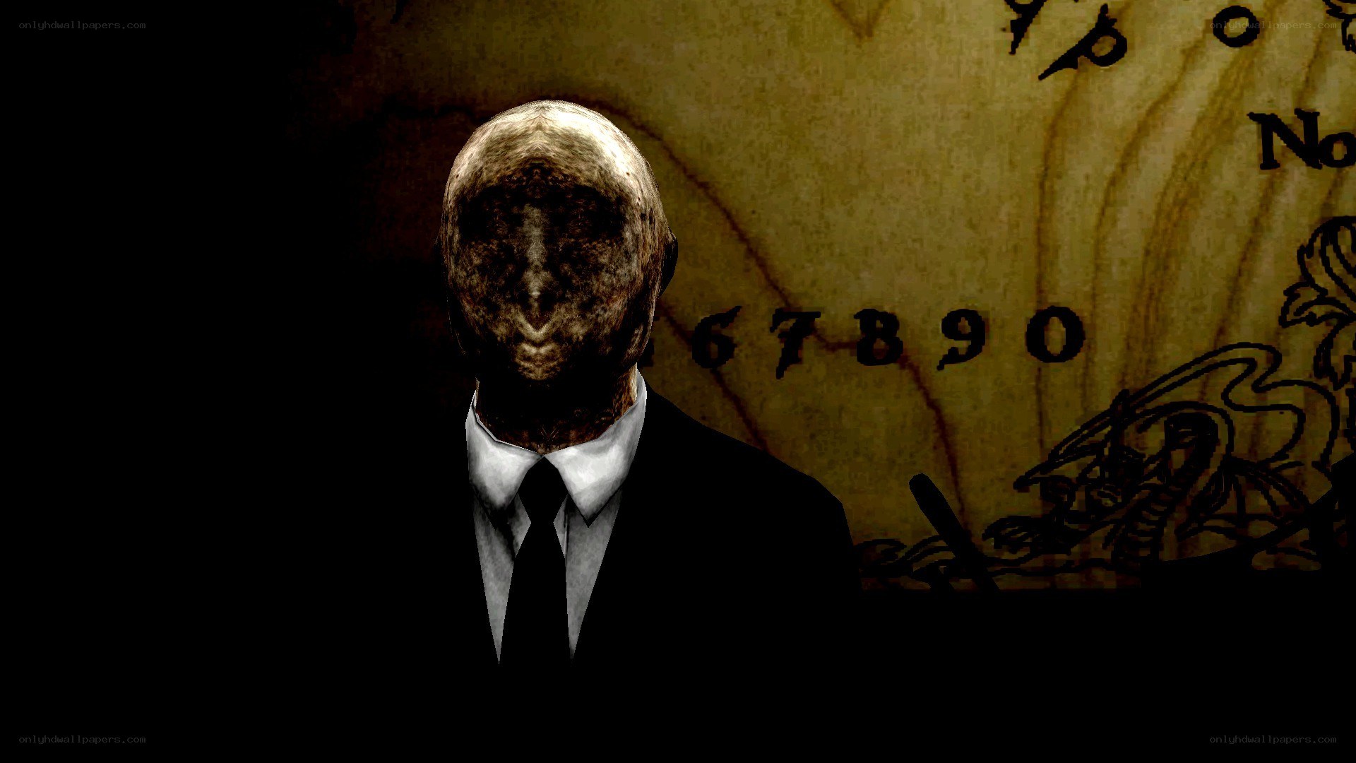 satanic figure in a suit