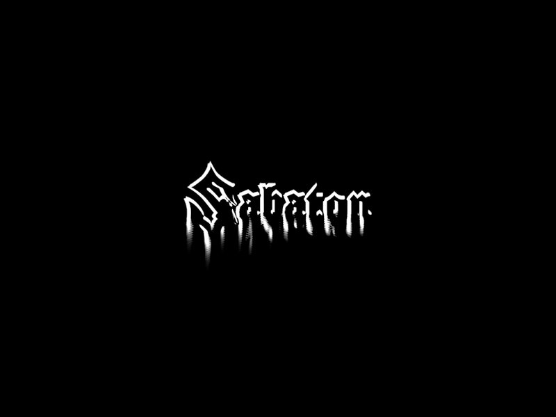 Satanic logo on black background