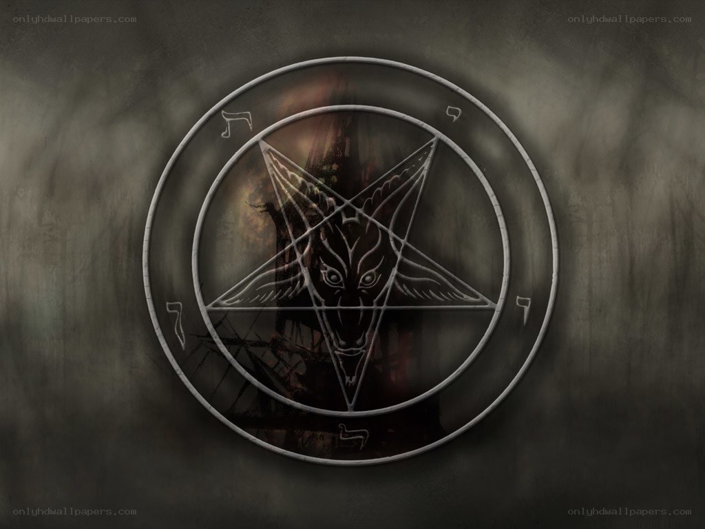 Satanic pentagram symbol